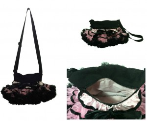 Black and Pink Collage Purses